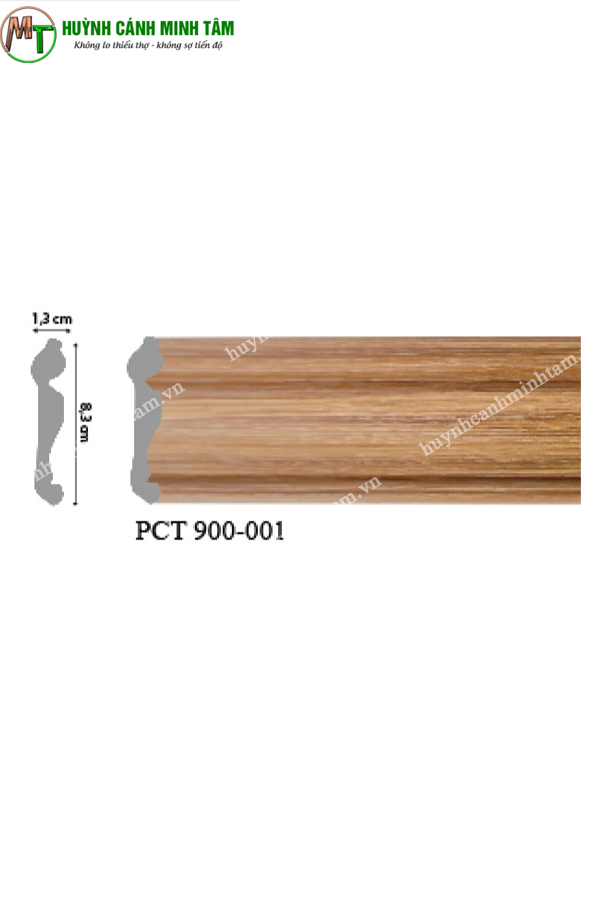 Phào cổ trần gỗ tự nhiên PCT 900-001
