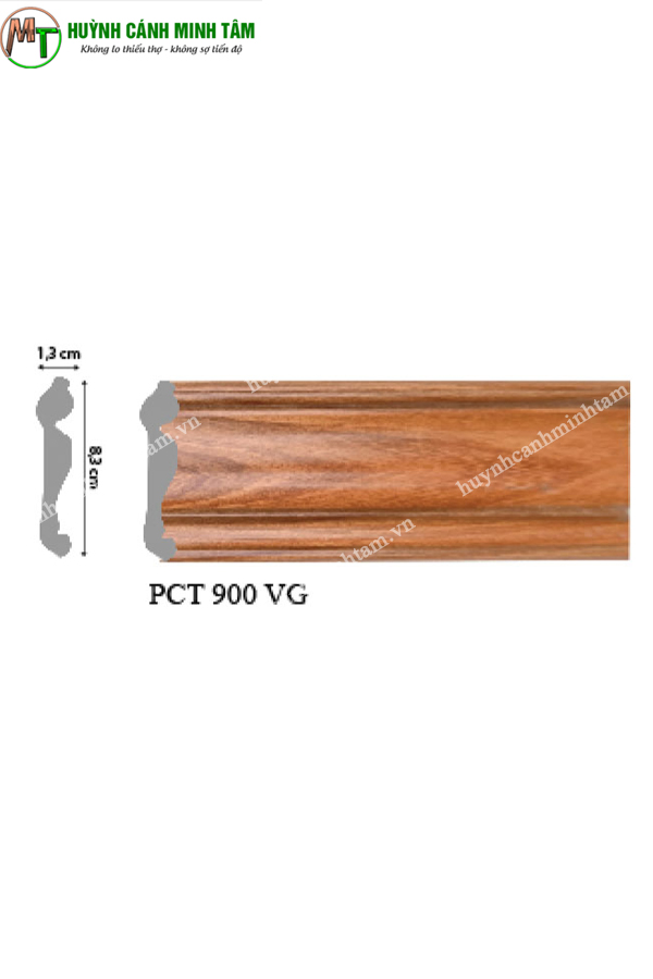 Phào cổ trần gỗ tự nhiên PCT 900 VG 